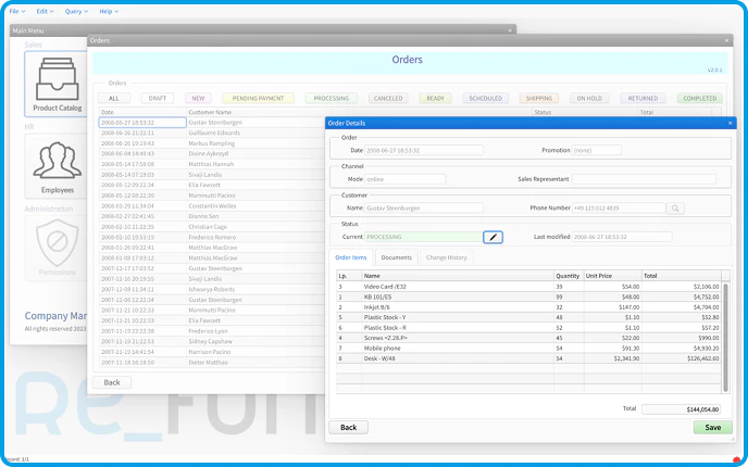 Oracle Comparison layout