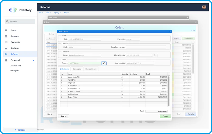 Oracle Comparison layout
